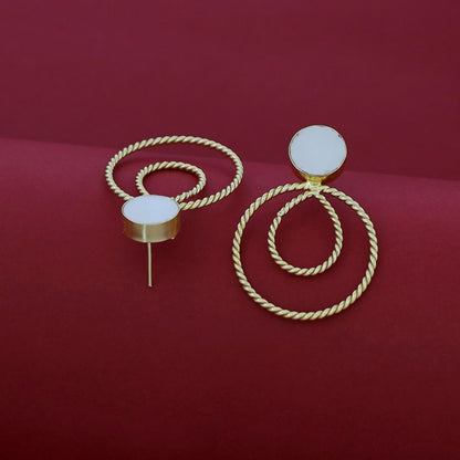 Twisted MOP Earring