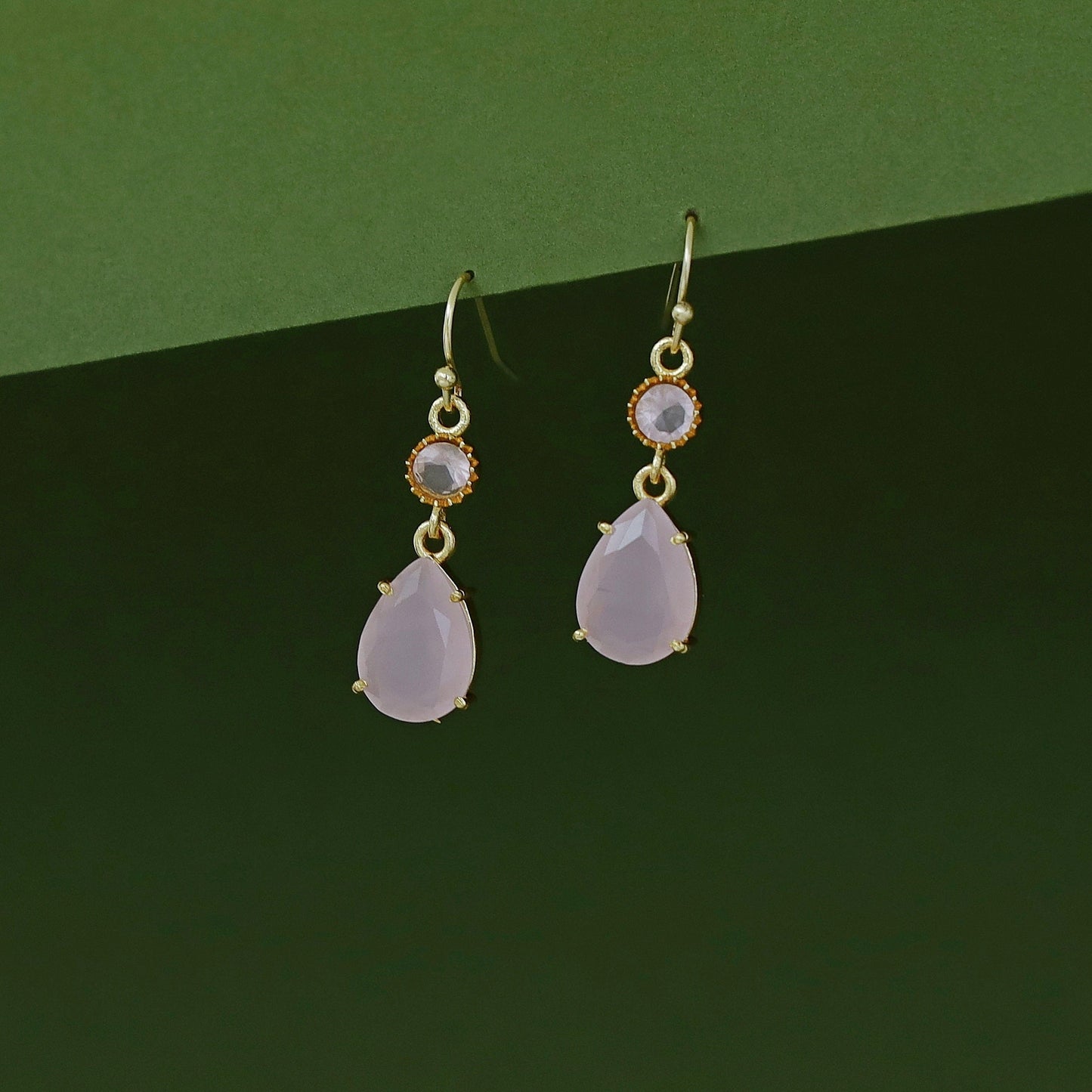 Golden Glossy Stone Drop